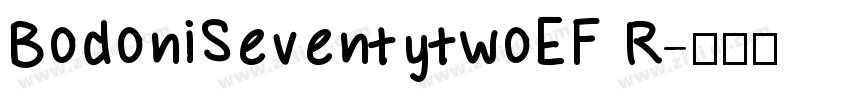 BodoniSeventytwoEF R字体转换